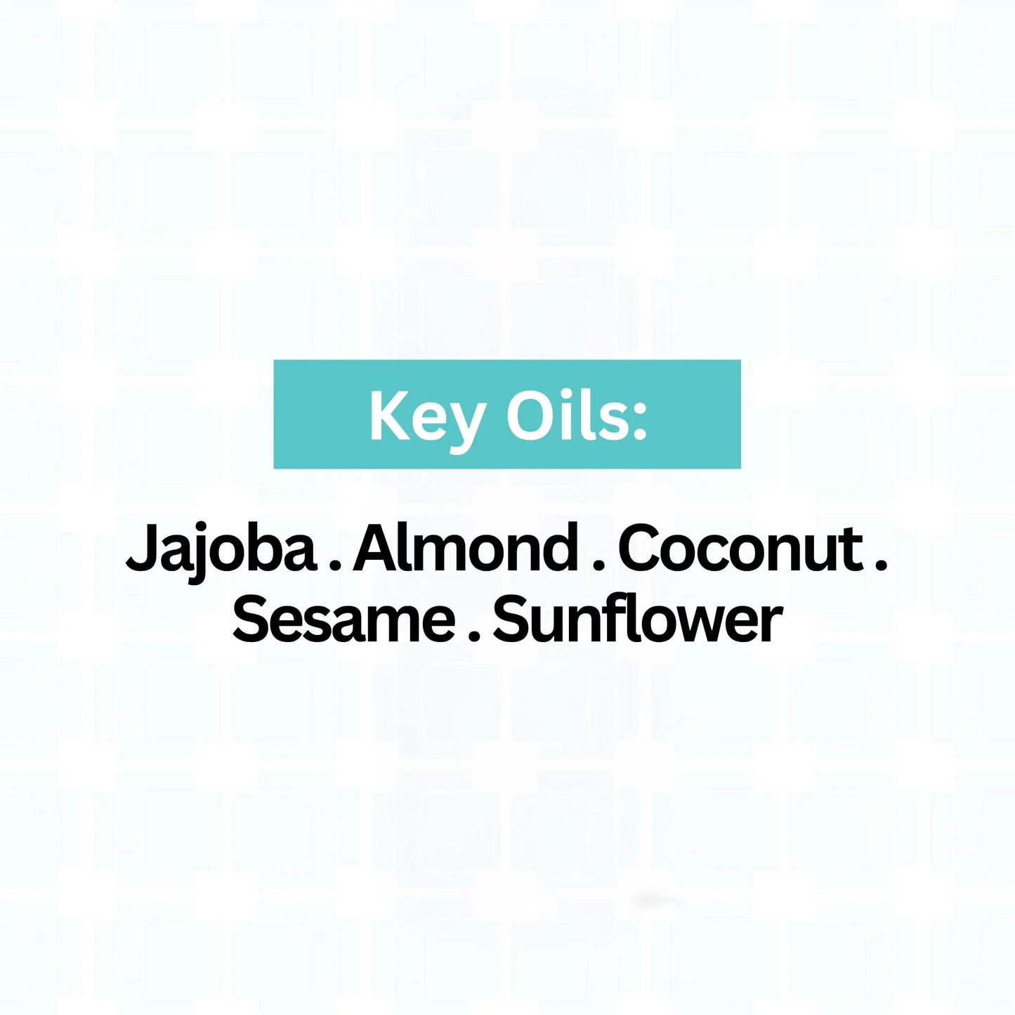 Low porosity ingredients, jajoba oil, almond oil, coconut oil, sesame oil, sunflower oil. 
