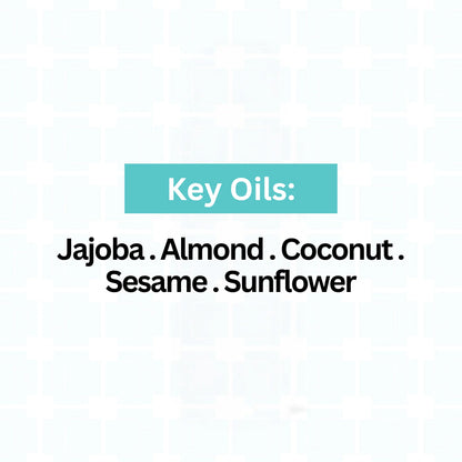 Low porosity ingredients, jajoba oil, almond oil, coconut oil, sesame oil, sunflower oil. 