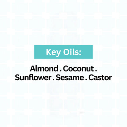 Medium porosity ingredients - almond oil, coconut oil, sunflower oil, sesame oil, castor oil. 