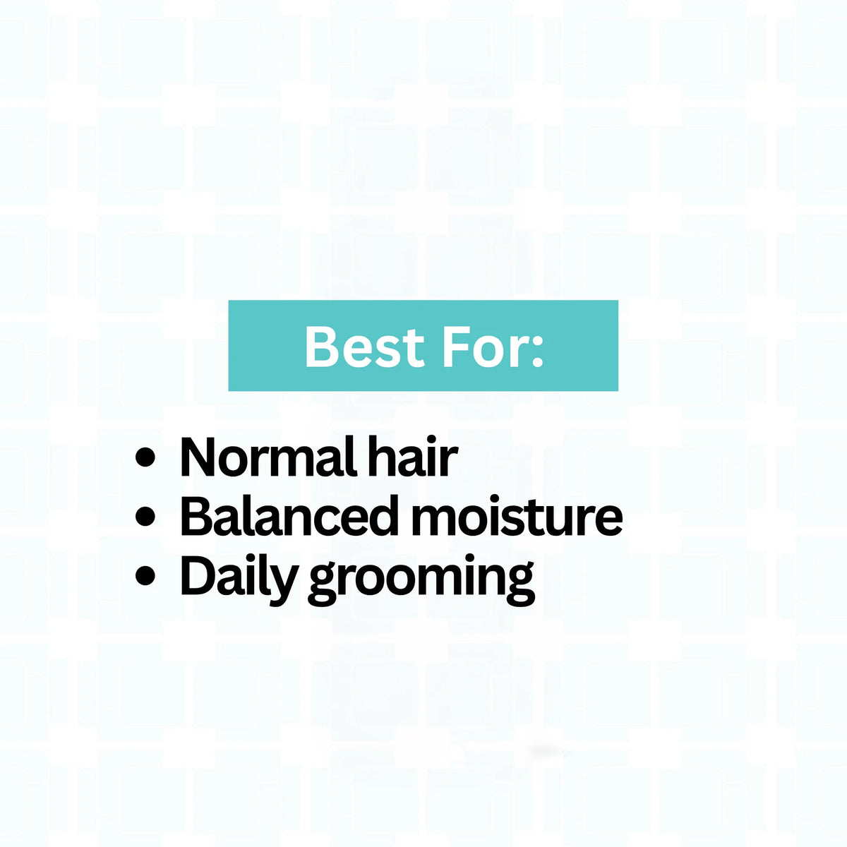 Medium porosity oil best for - normal hair, balanced moisture, daily grooming. 