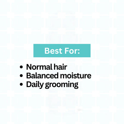 Medium porosity oil best for - normal hair, balanced moisture, daily grooming. 